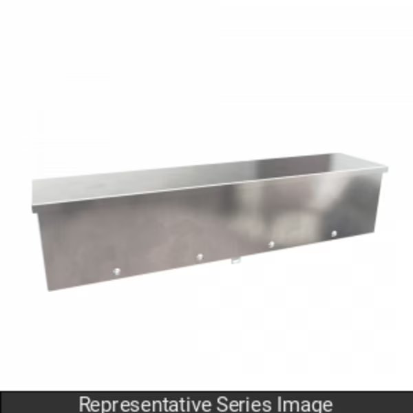 Type 3R Wiring Trough, 6x6x48, Steel/Galv, Hammond, Mfr#: C3RWT648G